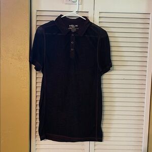 Helix Men's Dark Polo Shirt